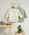 Mamas & Papas Baby Weaning Long-sleeved Bibs (2 Pack) - Dino Stripe