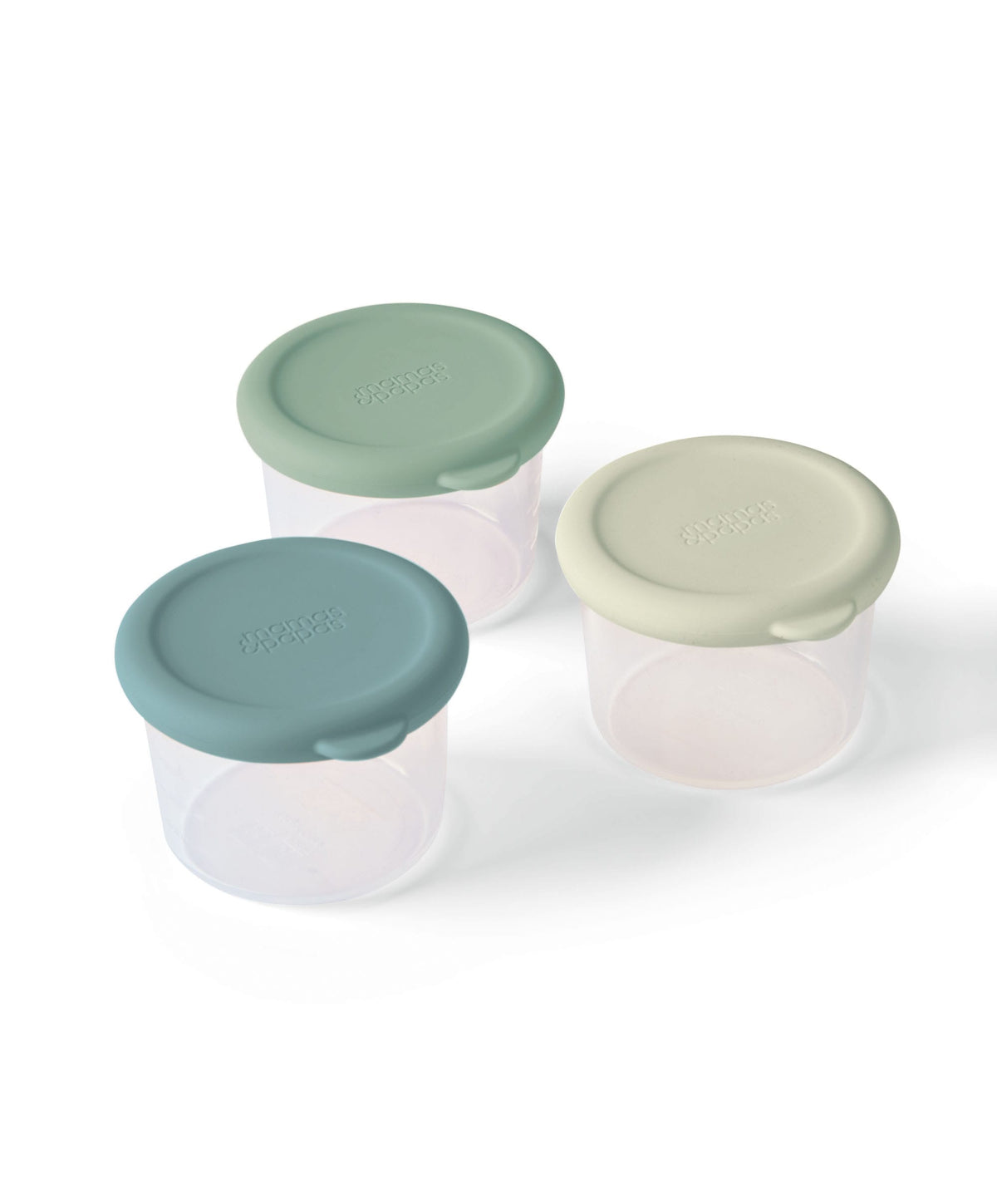 Mamas & Papas Baby Weaning Silicone Storage Pots Small - Blueberry