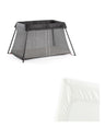 Mamas & Papas Babybjorn Travel Cot Light Bundle with Fitted Sheet - Black