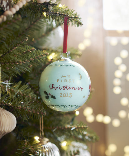 Mamas & Papas Baubles 2025 Christmas Bauble - Blue