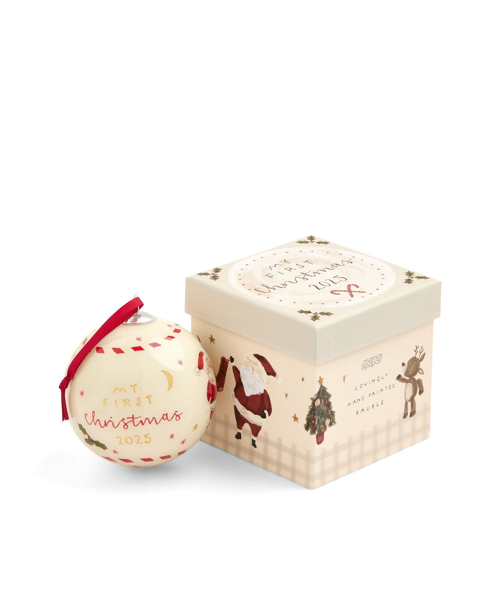 Mamas &amp; Papas Baubles 2025 Christmas Bauble - Cream