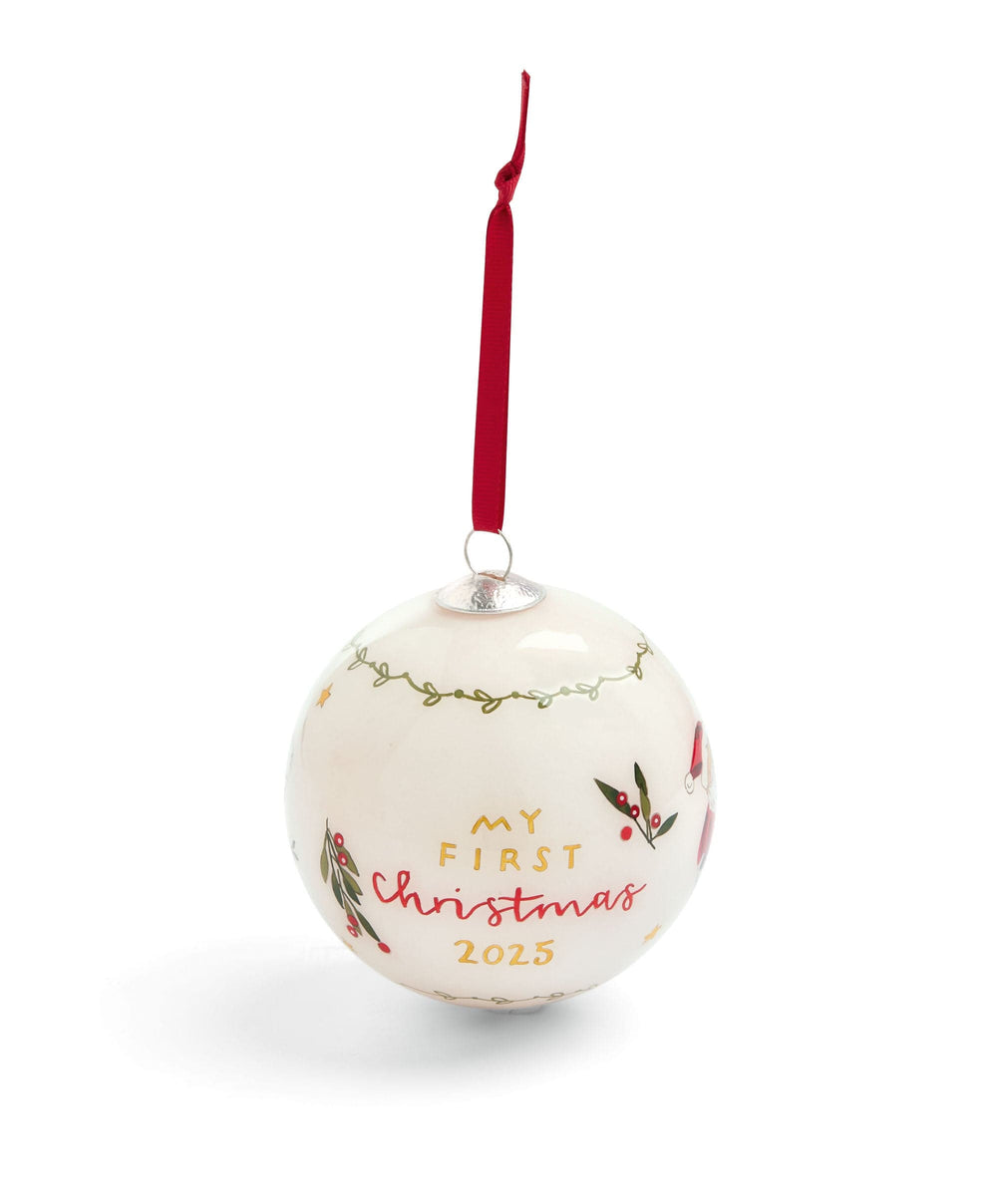 Mamas &amp; Papas Baubles 2025 Christmas Bauble - Pearl