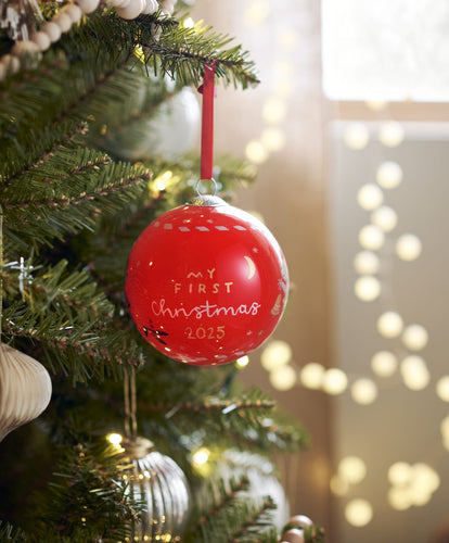 Mamas & Papas Baubles 2025 Christmas Bauble - Red
