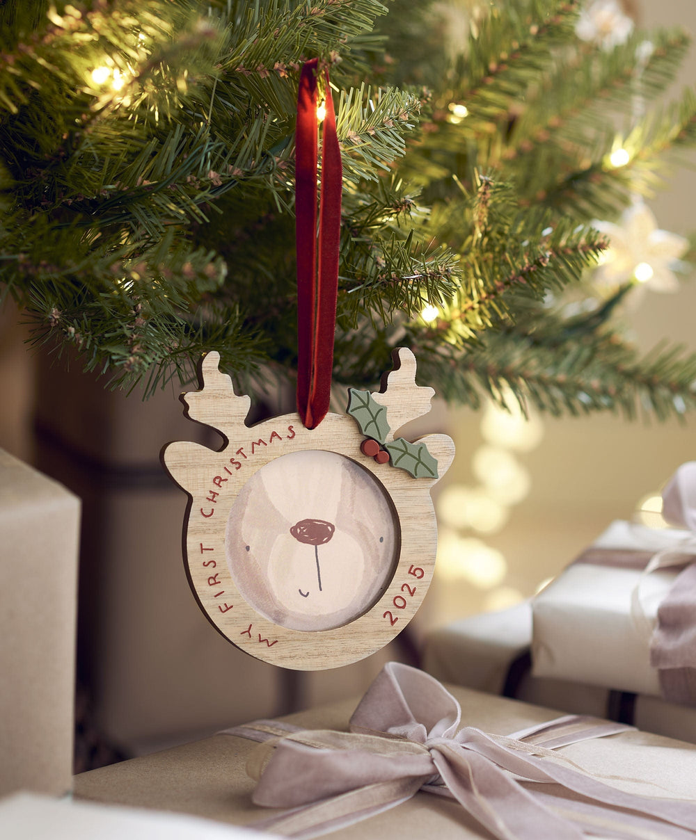 Mamas &amp; Papas Baubles Christmas Hanging Picture Frame - Reindeer