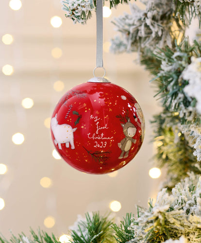 Mamas & Papas Baubles My First Christmas Bauble - Red