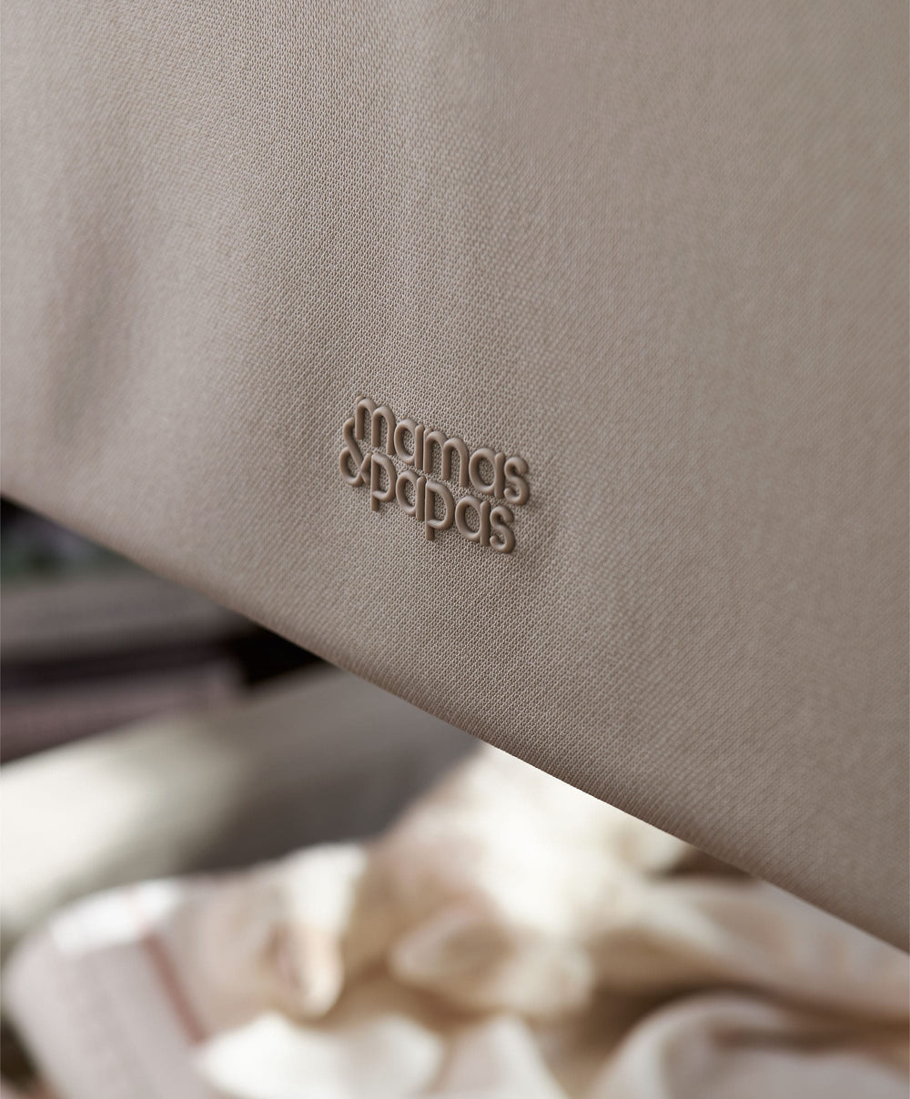 Mamas &amp; Papas Bedside Sleeping Lua 2 Bedside Crib - Mocha