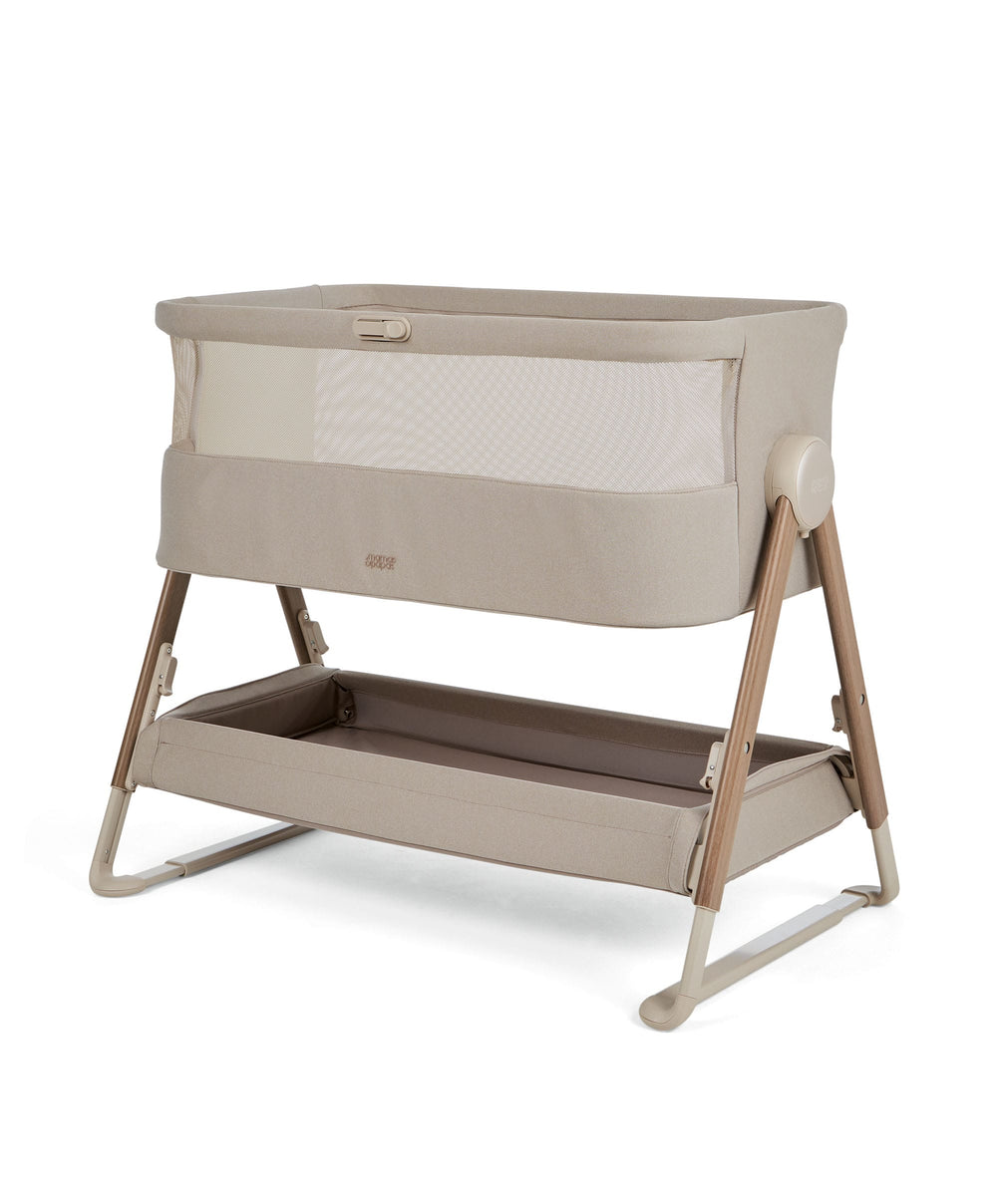 Mamas &amp; Papas Bedside Sleeping Lua 2 Bedside Crib - Mocha