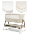 Mamas & Papas Bedside Sleeping Lua Bedside Crib and Sheet Bundle - Fawn/Oatmeal