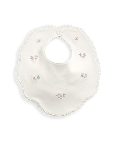 Mamas & Papas Bibs & Muslins 1-Size Embroidered Bib (One Size) - Cream