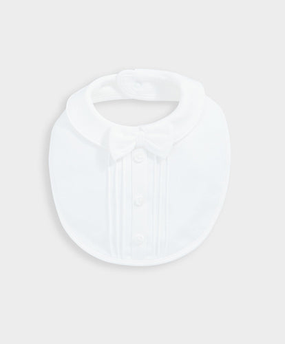 Mamas & Papas Bibs & Muslins 1-Size Mock Shirt Bib - White