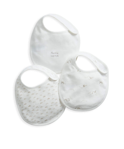 Mamas & Papas Bibs & Muslins 1-Size Stork Bibs (3 Pack)