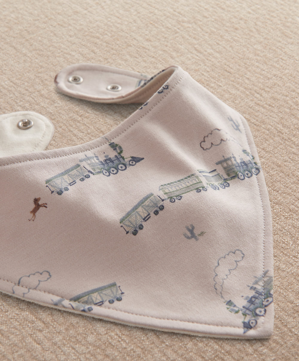 Mamas &amp; Papas Bibs &amp; Muslins Blank Blue Bandana Bibs (Pack of 3)