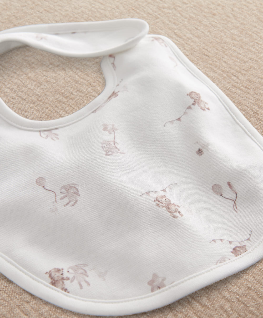 Mamas &amp; Papas Bibs &amp; Muslins Blank Celebration Print Bibs (Pack of 3)