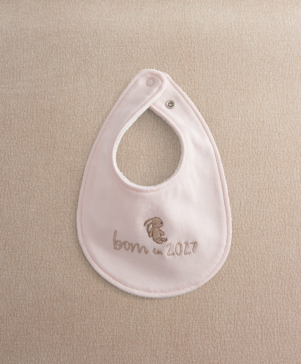 Mamas &amp; Papas Bibs &amp; Muslins Blank Pink Born In 2027 Bib