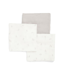 Mamas & Papas Bibs & Muslins Large Muslin Squares (3 pack) - Bunny