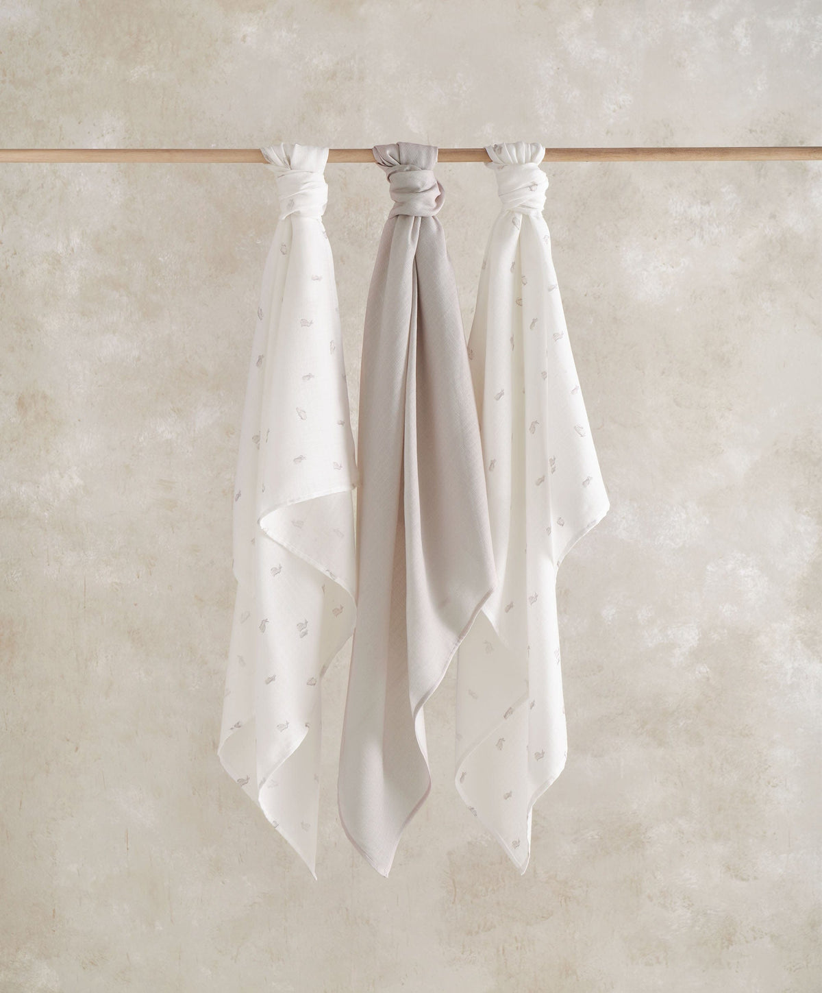 Mamas & Papas Bibs & Muslins Large Muslin Squares (3 pack) - Bunny