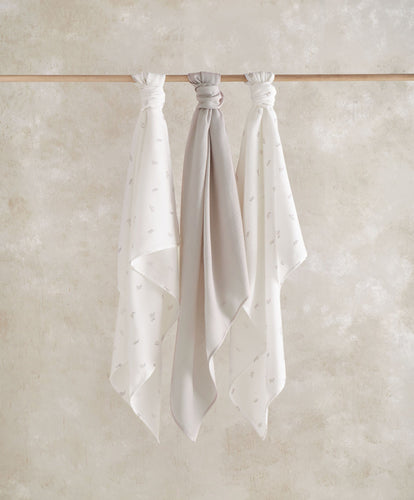 Mamas & Papas Bibs & Muslins Large Muslin Squares (3 pack) - Bunny