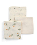 Mamas & Papas Bibs & Muslins Large Muslin Squares (Pack of 3) - Acorn/Clover