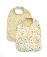 Mamas & Papas Bibs & Muslins Lemon Meadow Scoop Bibs (Pack of 2)