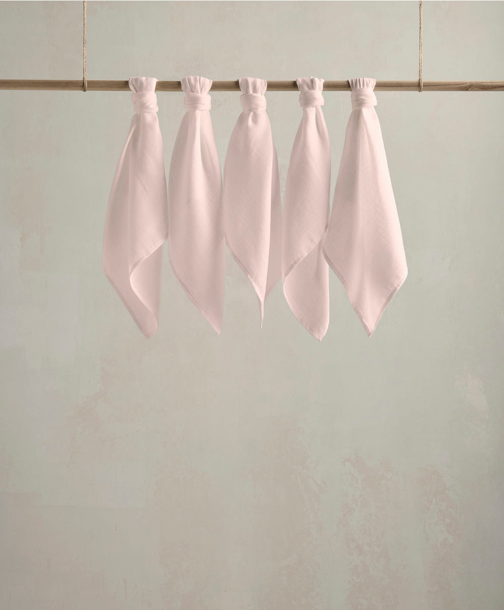 Mamas &amp; Papas Bibs &amp; Muslins Muslin Squares (Pack of 5) - Pink
