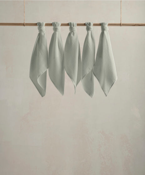 Muslin Squares (Pack of 5) - Sage Green