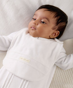 Mamas & Papas Bibs & Muslins One Size Velour Bib - White