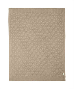 Mamas & Papas Blankets Cable Knit Blanket - Welcome to the World Seedling - Mocha