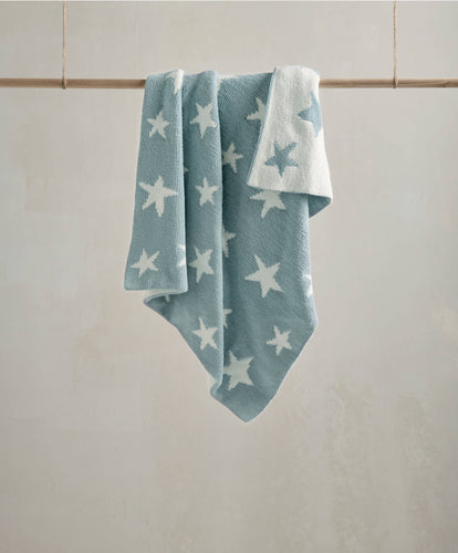 Mamas & Papas Blankets Chenille Blanket - Blue Star