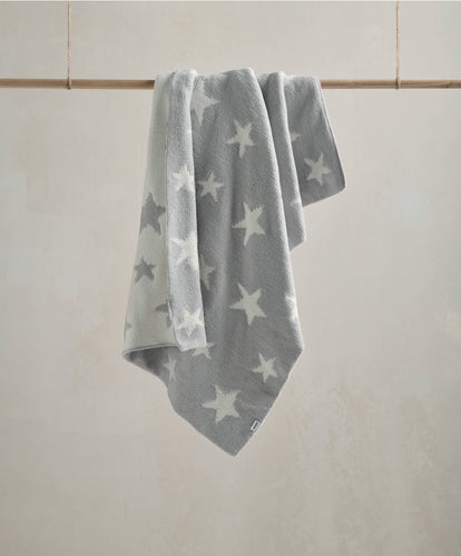 Mamas & Papas Blankets Chenille Blanket - Grey Star