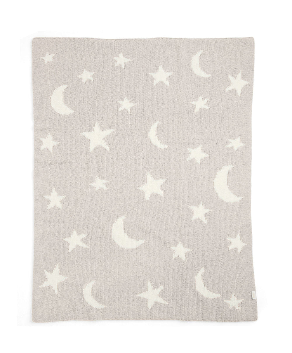 Mamas &amp; Papas Blankets Chenille Blanket - Neutral Moon/Star