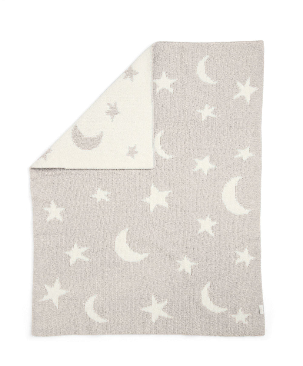 Mamas &amp; Papas Blankets Chenille Blanket - Neutral Moon/Star