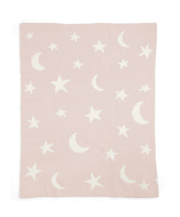 Mamas & Papas Blankets Chenille Blanket - Pink Moon/Star