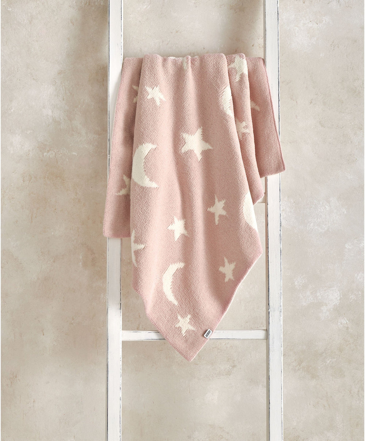 Mamas & Papas Blankets Chenille Blanket - Pink Moon/Star