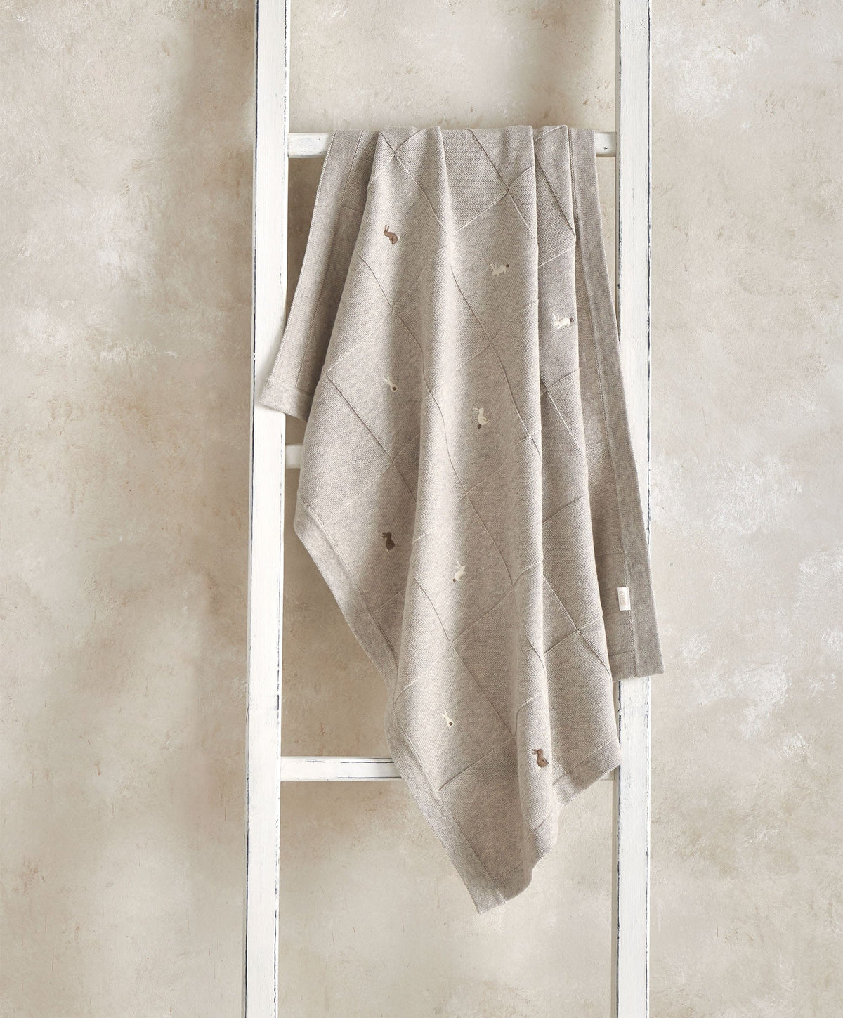 Mamas & Papas Blankets Knitted Blanket - Bunny Grey