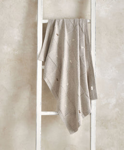 Mamas & Papas Blankets Knitted Blanket - Bunny Grey