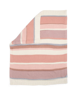 Mamas & Papas Blankets Knitted Blanket - Pink Block