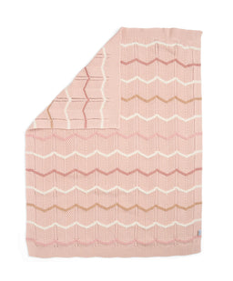 Mamas & Papas Blankets Knitted Blanket - Pink Wave