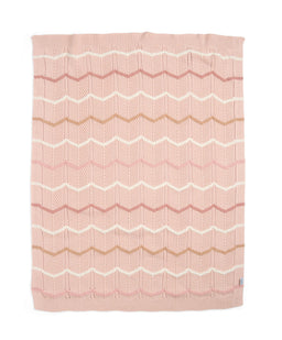 Mamas & Papas Blankets Knitted Blanket - Pink Wave