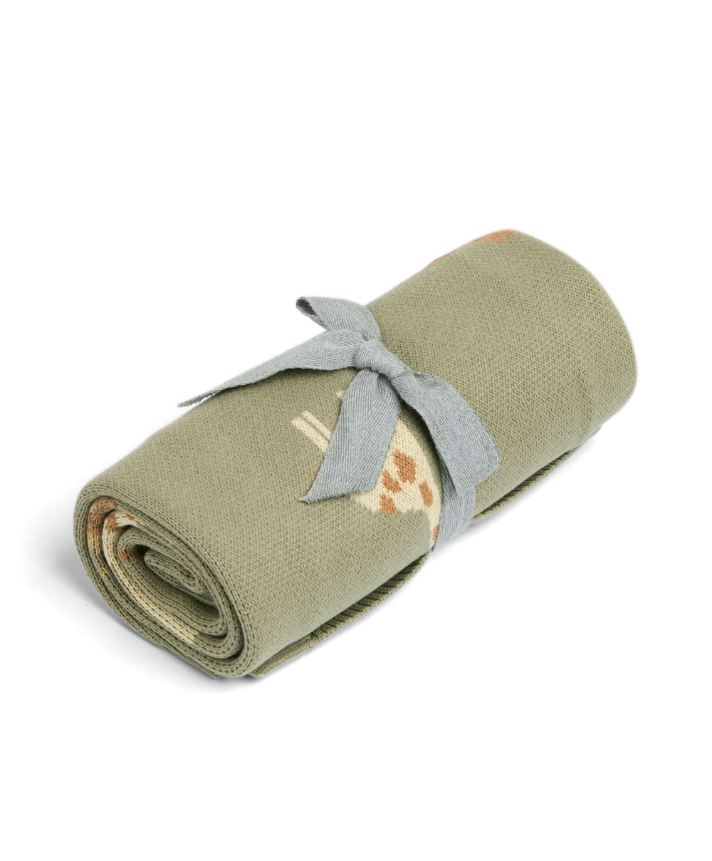 Mamas &amp; Papas Blankets Knitted Blanket - Safari Sage