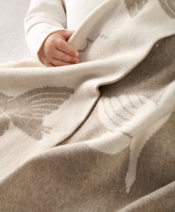 Mamas & Papas Blankets Knitted Blanket - Welcome to the World Duckling - Mocha
