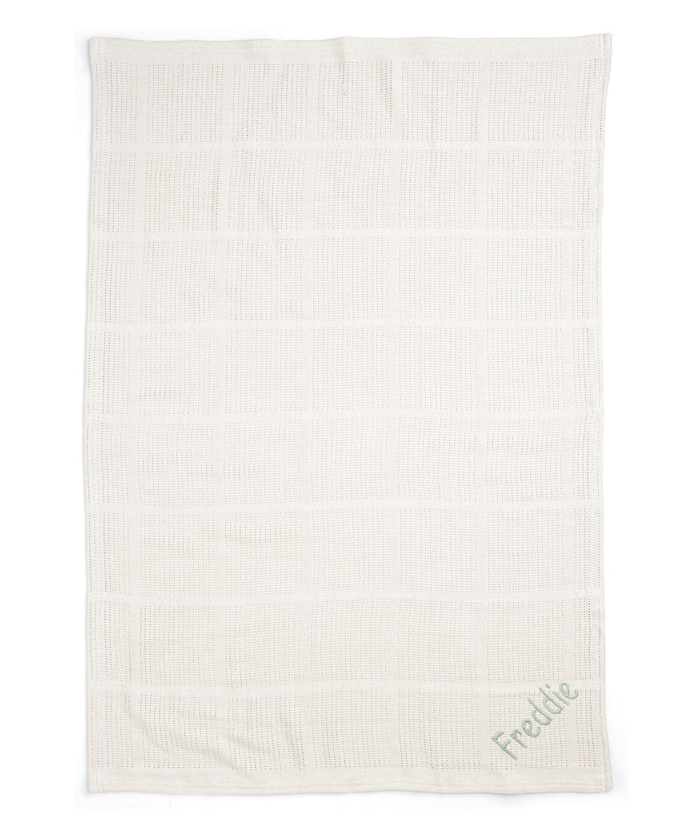 Mamas &amp; Papas Blankets Large Cellular Blanket - White