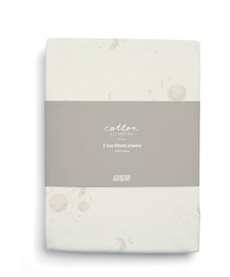 Mamas & Papas Blankets Lua Fitted Sheets (Pack of 2) - Cosmic Sky