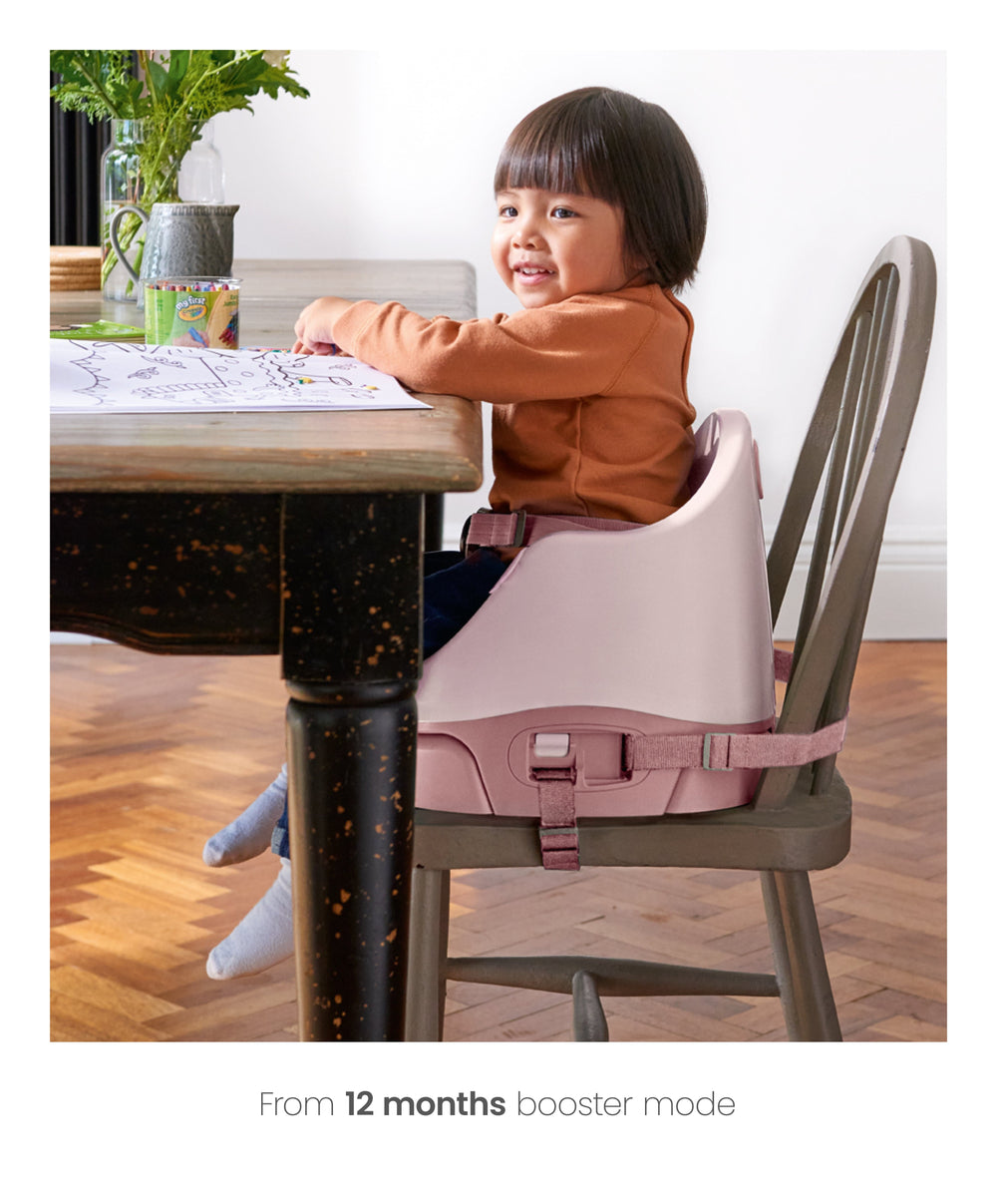 Mamas &amp; Papas Booster Seats Bug 3-in-1 Floor &amp; Booster Seat with Activity Tray - Blossom