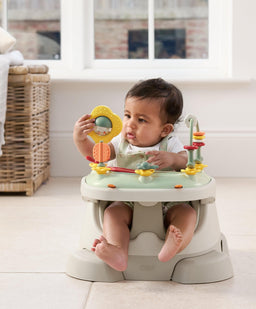 Mamas & Papas Booster Seats Bug 3-in-1 Floor & Booster Seat with Activity Tray - Clay