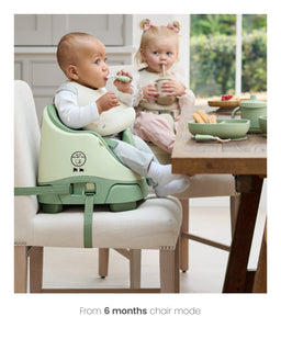 Mamas & Papas Booster Seats Bug 3-in-1 Floor & Booster Seat with Activity Tray - Eucalyptus