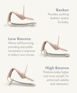 Mamas & Papas Bouncers Tempo 3-in-1 Rocker/Bouncer - Blush