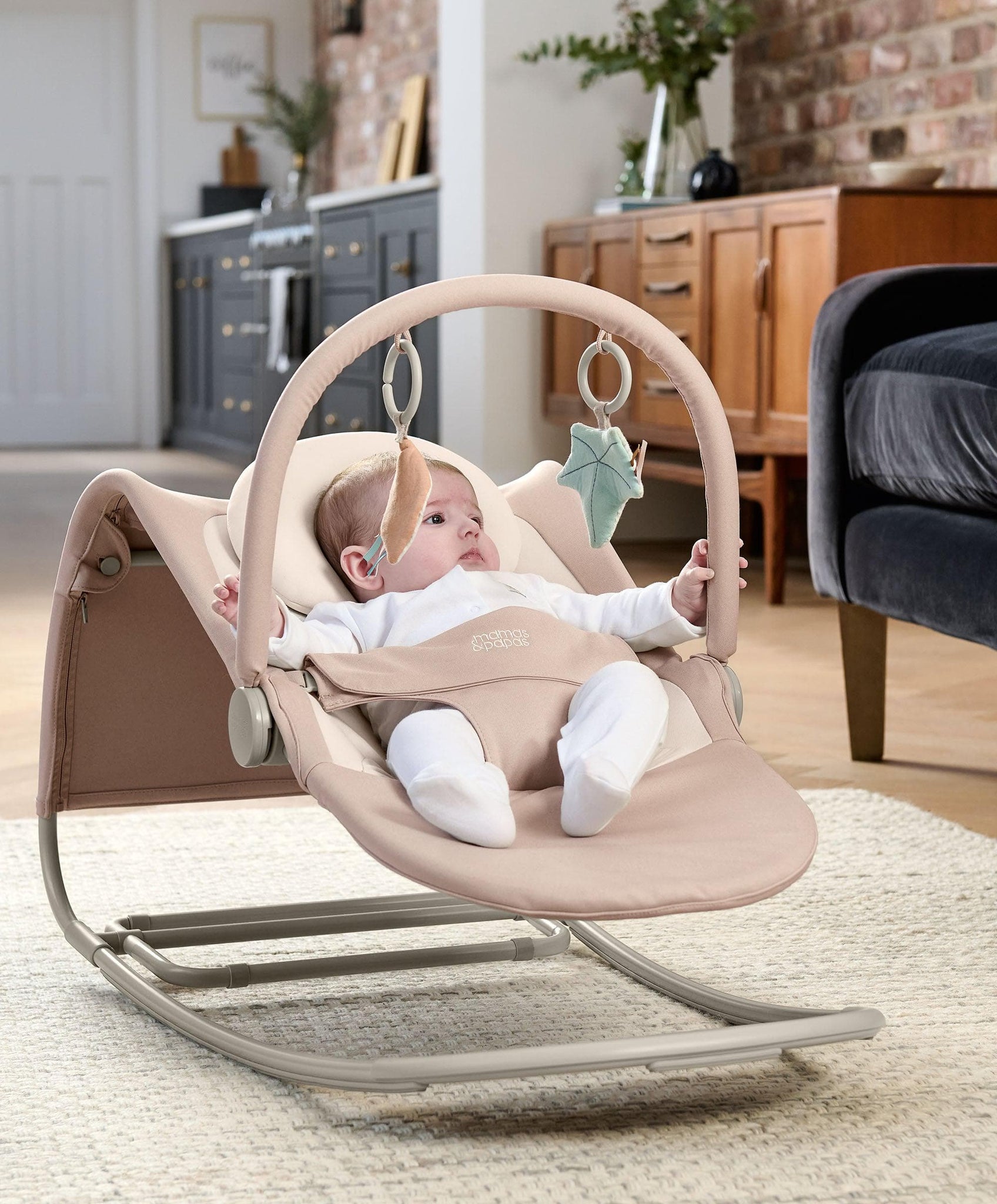 Tempo Baby Bouncer Blush Rockers Bouncers – Mamas Papas IE