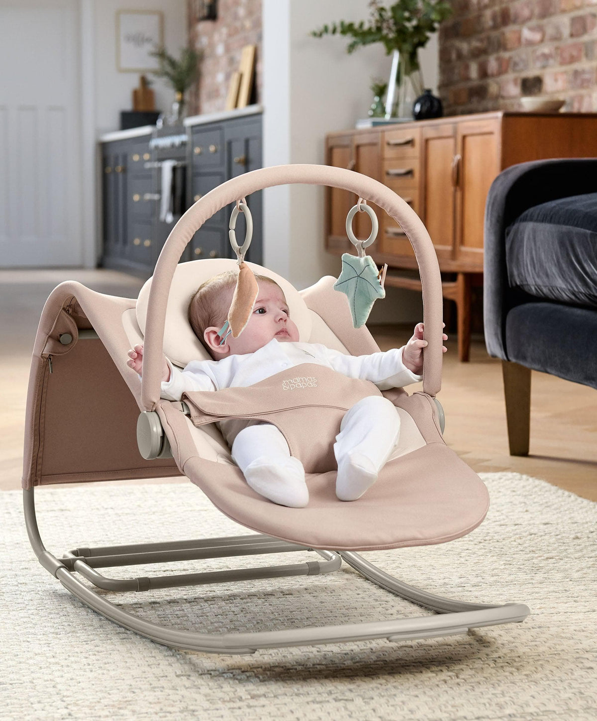 Tempo Baby Bouncer Blush Rockers Bouncers – Mamas Papas IE
