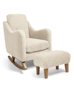 Mamas & Papas Bowdon Nursing Chair & Footstool Set - Biscuit Teddy
