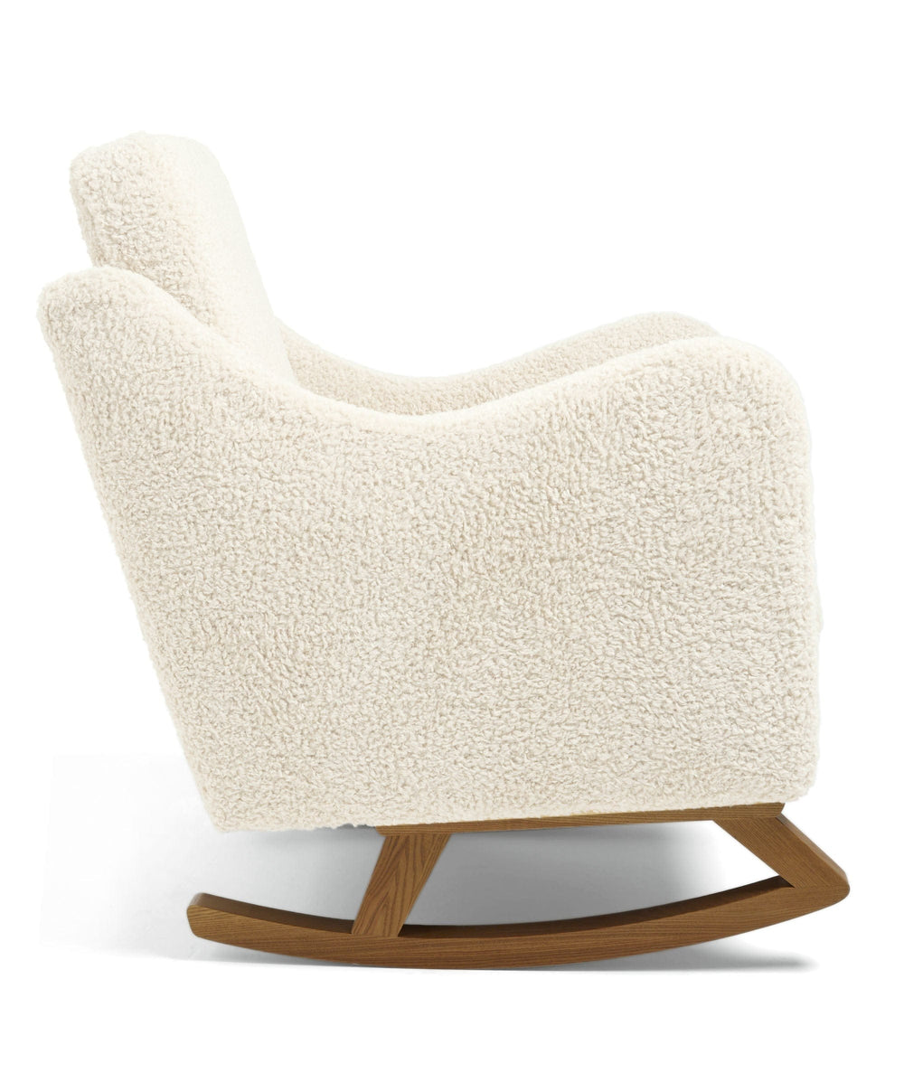Mamas &amp; Papas Bowdon Nursing Chair &amp; Footstool Set - Snow Teddy